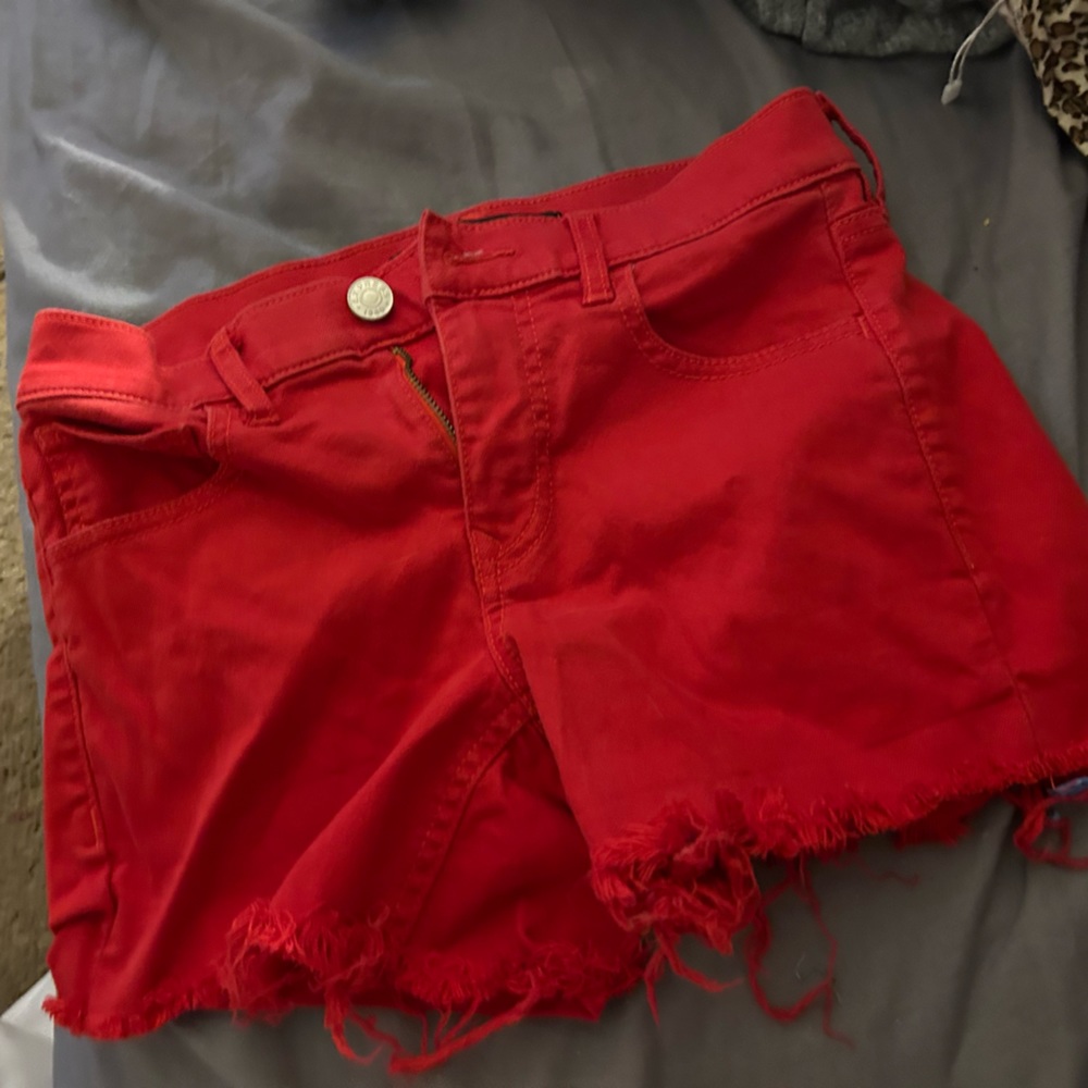 red express jean shorts